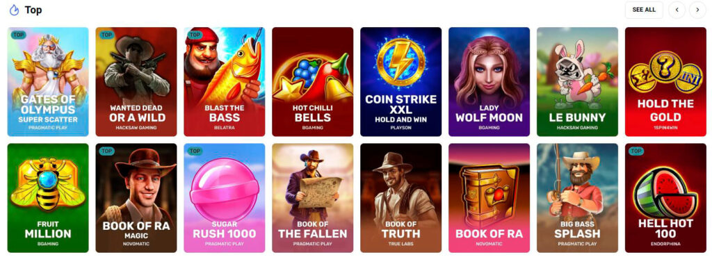 top popular games korucasino